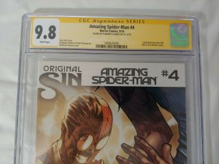 The Spider - Man 4 CGC 9.  8 SS Humberto Ramos Sin Cover/Signature 2