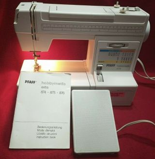 Pfaff Hobbymatic 875 Extra Sewing Machine And