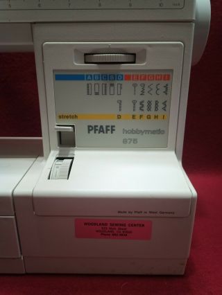 Pfaff Hobbymatic 875 Extra Sewing Machine AND 2