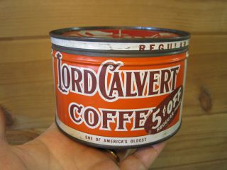 Vintage Lord Calvert Coffee One Pound Can B1468