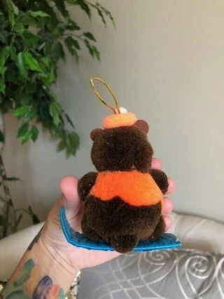 Vintage A&W Root Beer Teddy Bear Christmas Ornament 2