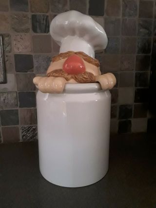 Muppets The Swedish Chef Ceramic Cookie Jar Disney 12.  5 "