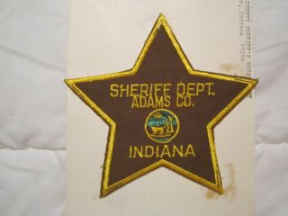 Adams County Indiana Sheriffs Patch