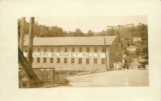 1920s Philippi West Virginia Blanket Mills Factory Industry Rppc Photo Postcard