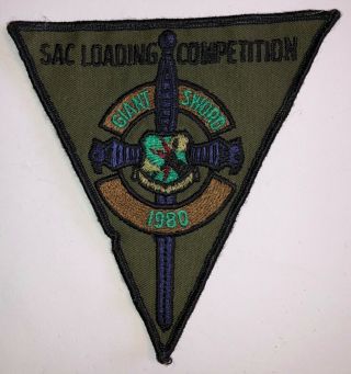 Usaf Sac Strategic Air Command Loading Competition Giant Sword 1980 Patch