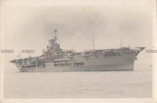 Large Photograph Royal Navy.  Hms " Ark Royal " Carrier.  Rare C 1938