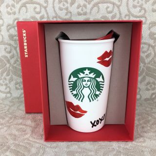 Nib Starbucks Kisses Red Lips Hot Coffee Cup