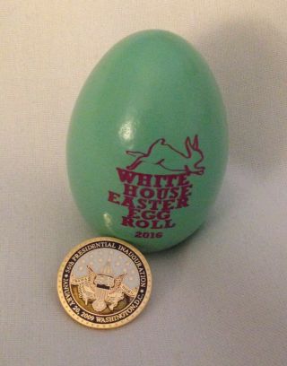 2 Obama = Inauguration Pin,  White House 2016 Easter Egg President Signature Two