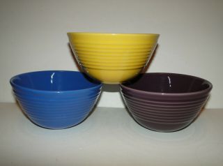 Set Of 3 Bosco - Ware 6 5/8 " X 3 1/2 " Mixing Bowls