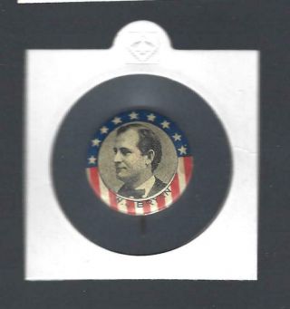 1896 William J.  Bryan R/w/b Picture Campaign Button
