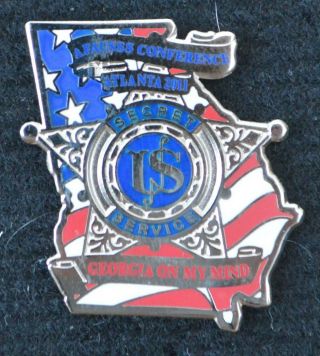 2 US Secret Service lapel pins Major Events Div & Former Agents Conference 2011 2