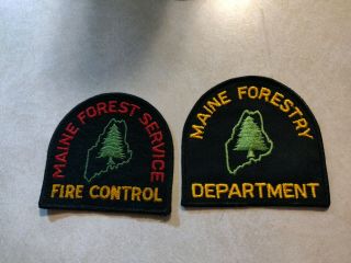 Vintage Forrest Service - Maine Patches -