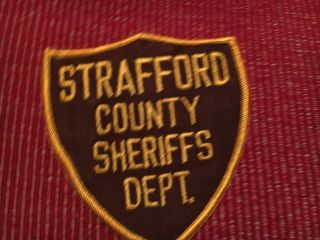Strafford County Sheriff Hampshire Police Patch Version 2
