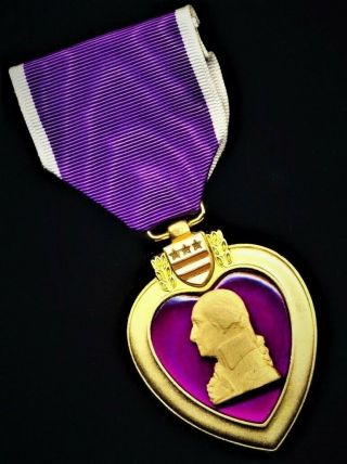 United States Medal - Usa Purple Heart Medal - Wounded / Kia Casualties -