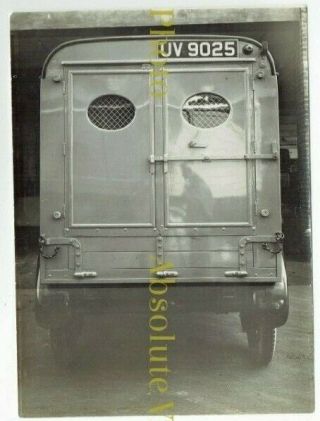 Old Motor Photograph Morris Commercial Gpo Post Office Delivery Van Vintage 1927