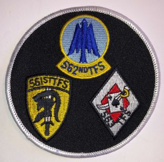 Desert Storm Era Usaf 561st 562nd 563rd Tactical Fighter Squadron Gaggle Patch