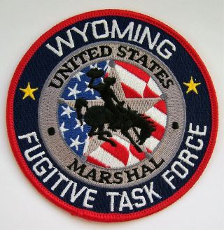 Htf Rare Defunct Us Marshal Wyoming Fugitive Task Force
