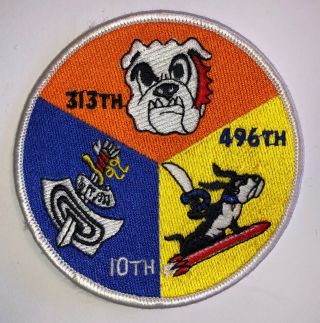 Desert Storm Era Usaf 10th 313th 496th Tactical Fighter Squadron Gaggle Patch