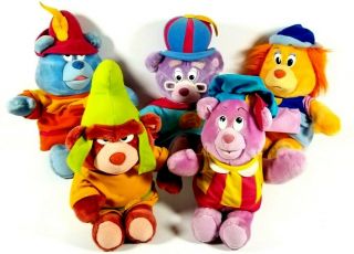 Disney Gummi Bears Plush Stuffed Animals Set Of 5 80s Toys Retro