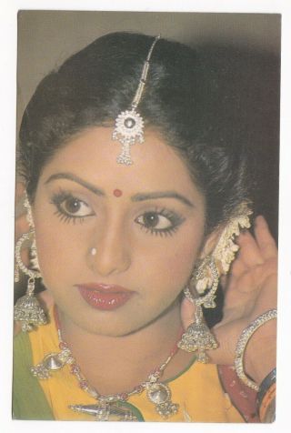 Sridevi,  Sri Devi Bollywood Postcard (bobby 256)