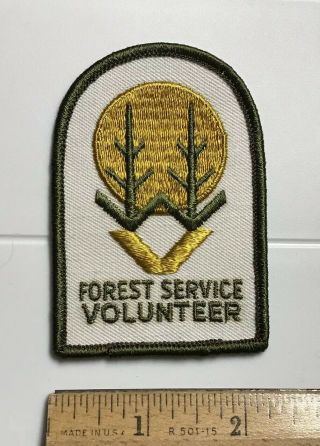 Us Forest Service Volunteer National Parks Embroidered Souvenir Patch Badge