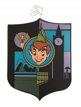 Rare Disney Fantasyland Tin Sign Peter Pan Limited Ed.  Of 1500 50th Anniversary