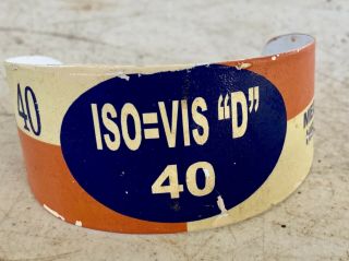 2 Rare Vintage Metal Neck Label For Standard Motor Oil Bottle Iso - Vis " D " 40