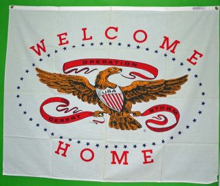 Operation Desert Storm Welcome Home - Banner Flag - Old Stock