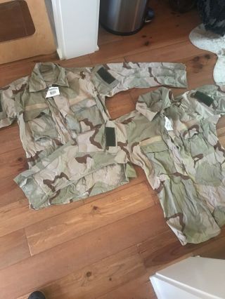 Dcu Raid Modified Combat Shirts Size Small Regular (2) Sof Delta Seal Nwt