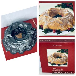 Williams Sonoma Nordic Ware Wreath Bundt Cake Pan 2004 4761409