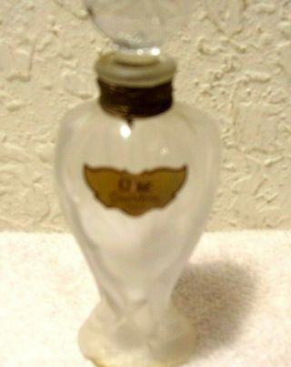 1958 GUERLAIN Ode Paris French Perfume Empty Bottle Vintage Rare Find 2