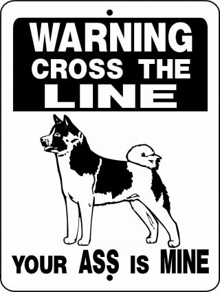Akita Guard Dog Aluminum Sign Dog Cat Deca 9 X 12 Ads127