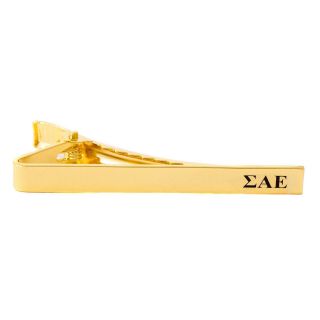 Sigma Alpha Epsilon Sae Fraternity Tie Clip (gold Letter Tie Bar)