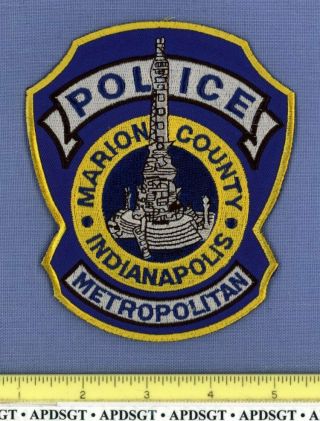 Marion County Indianapolis Metropolitan Police Indiana Sheriff Patch Metro