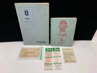 Vintage Rolls Royce Service Directory,  Other Paper Ephemera Brochure Booklet