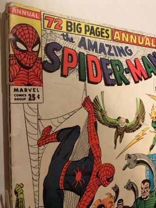 SPIDER - MAN ANNUAL 1 (1964) 1st Sinister Six - Low Grade 3