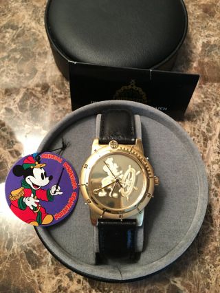 Disney Mickey Mouse Steamboat Willie - 1993 Disneyana Convention Le Watch - Mib