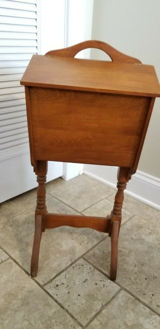 Vintage Ideal Priscilla Wooden Sewing Knitting Stand Box Storage Cabinet 3