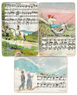 Early Norway ?? Musical Postcard Eneret H.  Abel Chria ?
