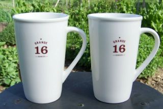 Starbucks 2010 Ceramic Grande 16 Ounces 16oz Coffee Tall Cups Mugs - 2