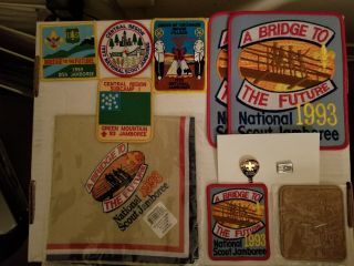 1993 National Jamboree Patches And Neckerchief