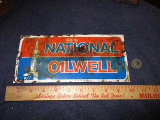 Vintage National Oil Company Sign