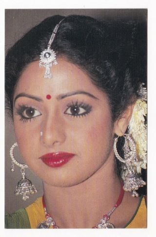 Sridevi,  Sri Devi Bollywood Postcard (fine Pc 38)