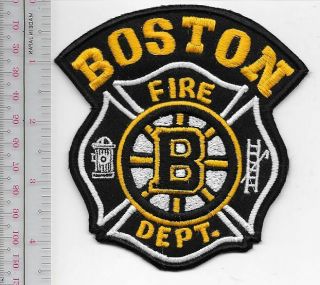 Boston Fire Department Massachusetts Bfd Firefighters Ice Hockey Team