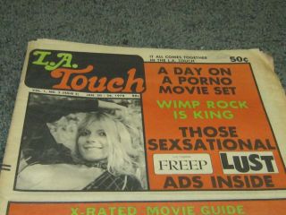 L.  A.  Touch.  Volume 1 2 - - January 20 - 26,  1978.  Wimp Rock Is King,  Morris Kight