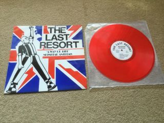 The Last Resort “a Way Of Life” U.  K.  1982 Red Vinyl Lp Oi