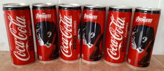 Coca Cola Soda Zero Avengers 6 Cans Very Limited Bahrain 250 Ml
