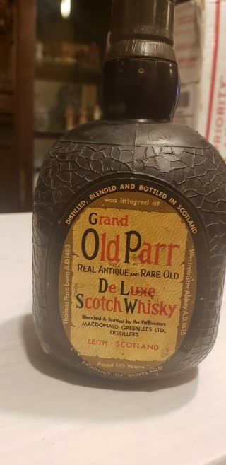 Vintage Grand Old Parr Scotch Whisky Radio Battery Operated 6 " Japan