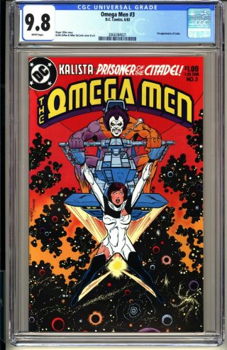 Omega Men 3 Cgc 9.  8 Wp Nm/mt Dc Comics 1983 1st Appearance Lobo Syfy Tv