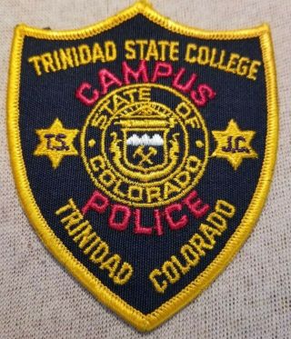 Co Trinidad State College Colorado Campus Police Patch
